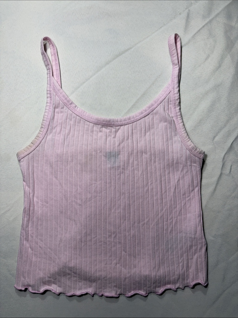 Old Navy Light Pink Ribbed Spaghetti Strap Cami